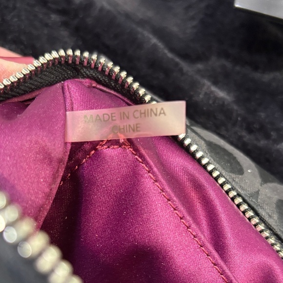 Coach Signature Canvas Satchel with Leather Trim Silver hardware 2 Hang Tag - Picture 11 of 15